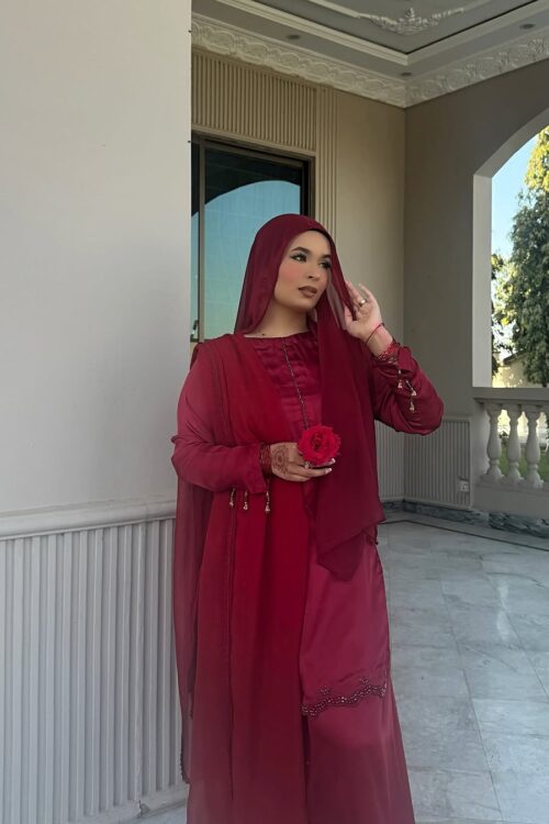 Embroidery Russian Silk  Suit