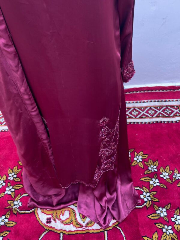 🌸 Maroon Tussle Silk Ensemble - Image 2
